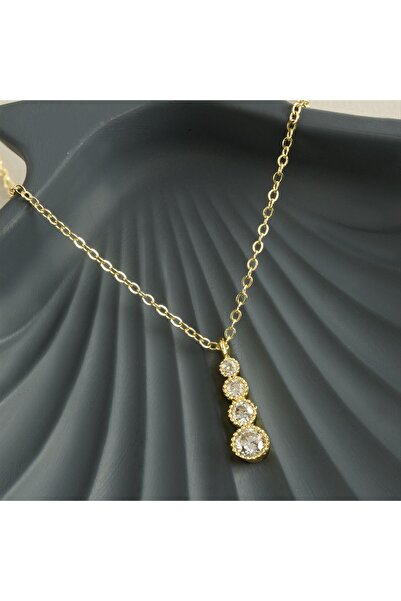 cleovibe Round Zircon Stone Trend Necklace
