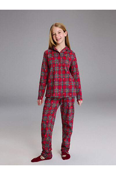 LC Waikiki Plaid Girls' Pajama Set