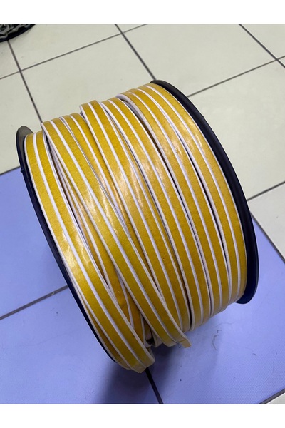 canh Kapı Pencere Kauçuk Izolasyon Bandı Fitili Beyaz 1 Metre Çift Şerit