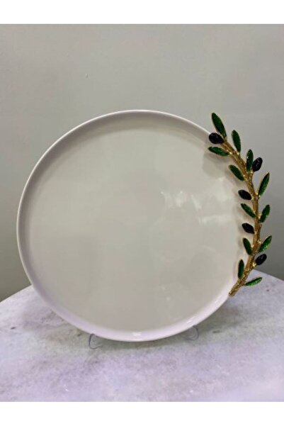 MİMSEGÜN DEKOR Olive Detailed Serving Plate