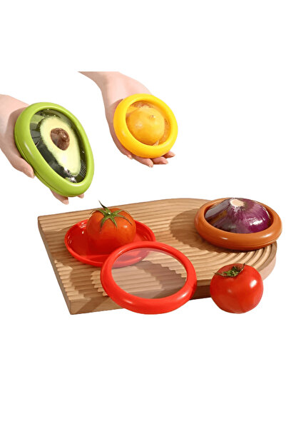 OferteTop Set of 4 Boxes for Keeping Fruits and Vegetables Fresh, Odorless and Oxidation-Free