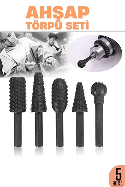 Transformacion Ahşap Oyma Törpü Seti –5'li Matkap Ucuna Şekillendirme Takımı 722470
