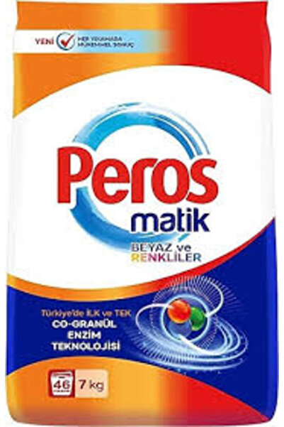 Peros Matik Toz Deterjan Beyaz ve Renkliler 7 Kg - 46 Yıkama
