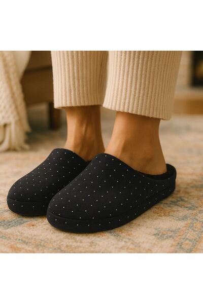ALB TERLİK AYAKKABI SAN. TİC. LTD. ŞTİ. Women's Stone Patterned Warm House Slippers – Ultra Comfortable, Winter, Comfortable, Soft