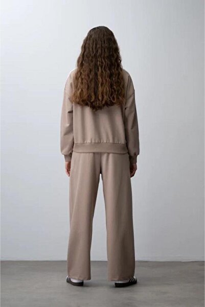 LOCO LOCO 7467 Embroidered Striped Girl's Suit