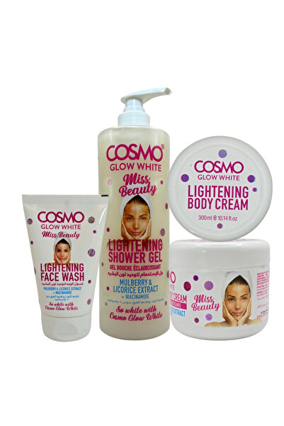 Cosmo مجموعة العناية لتوحيد و تفتيح لون البشرة من كوزمو جلو وايت
