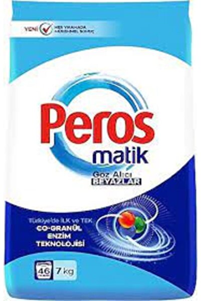 Peros Matik Toz Deterjan Göz Alıcı Beyazlar 7 Kg - 46 Yıkama