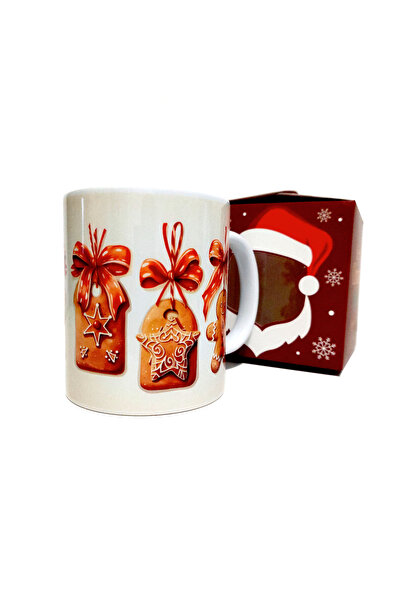 ZEEA COUTURE Ceramic mug with gingerbread motif