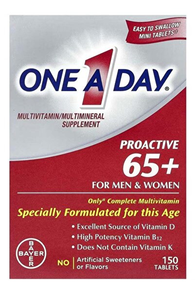 One A Day One-A-Day Proactive 65+ Multivitamin/Multimineral Supplement, 150 Tablets