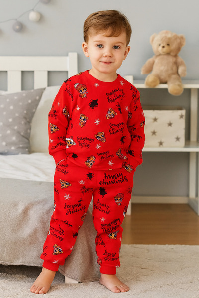 Bilge Trend RED CAT 100% ПАМУКЕН ДЖЪРСИ ДЕТСКИ ПИЖАМА