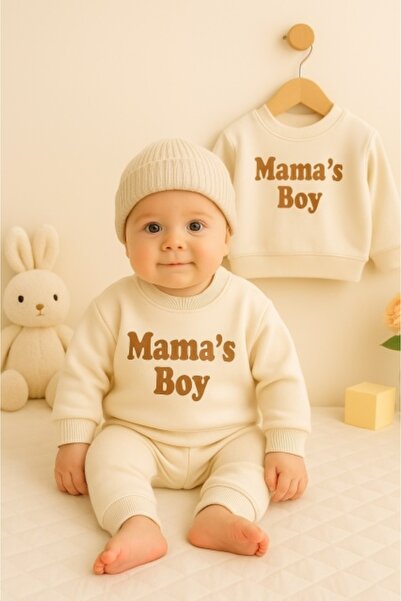 Superbaby Ivory 2-Piece Boy's Suit - Mama's Boy