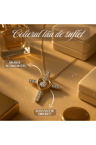 OferteTop Elegant Cross Necklace, Symbol of Love and Faith