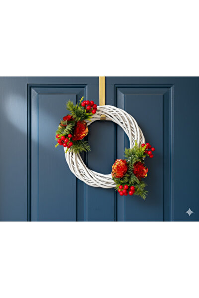 DDTREND Door Ornament Kokina Infinity Rose Designed 30 cm Chief Door Wreath