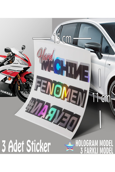 Automod ملصق هولوغرام ماكينة فينوم - ملصق كتابة ثلاثي الأبعاد متوافق مع السيا...