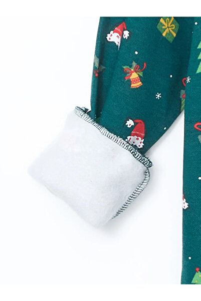 LC Waikiki Xside Green Christmas Themed Boys' Thick Sweatshirt