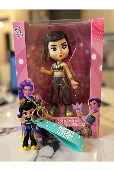 K-POP KPOP DEMON HUNTERS HUNTRIX ZOEI+ KPOP KEYCHAIN ​​PACHET VANATORII DE DE...