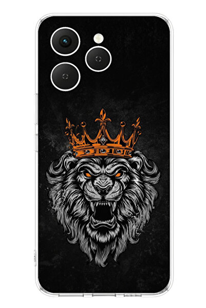 TechTree حافظة سيليكون شفافة متوافقة مع تكنو سبارك 40 بتصميم روحي من وورت