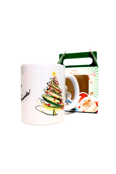 ZEEA COUTURE Ceramic mug with fir tree motif and greeting card 5