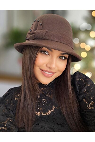 Confortino Elegant thick felt hats with small and delicate brims Cochette - O...