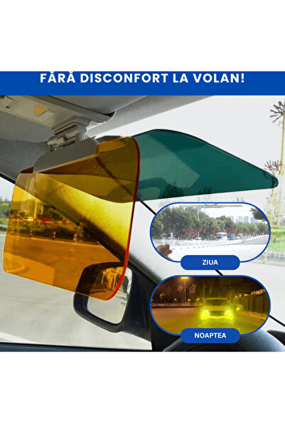 OferteTop 2-in-1 Car Sunshade with Protection Against Sun During the Day and Headlights at Night