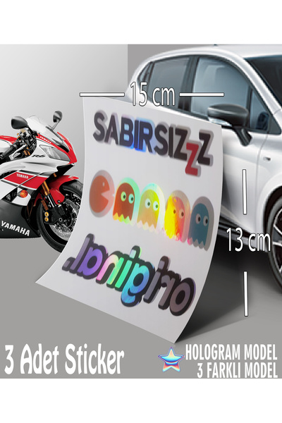 Automod Unadulterated Original Label - Hologram Sticker - 3-Pack Text Sticker Compatible with Cars, Motorcycles