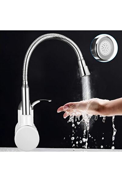 AriDam Robinet Electric AriDam® cu Pipa Flexibila Afisaj Digital LCD, Putere 3000W, Rotatie 360°