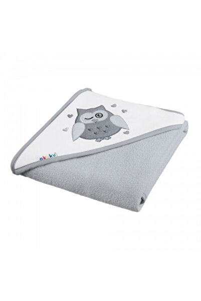 Akuku Prosop pentru bebelusi cu gluga OWL GREY