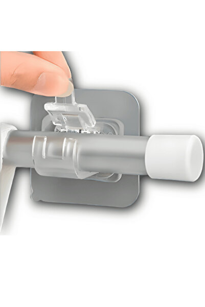 OferteTop Set of 4 Self-Adhesive Hooks for Rods, Suitable for Accessories, To...