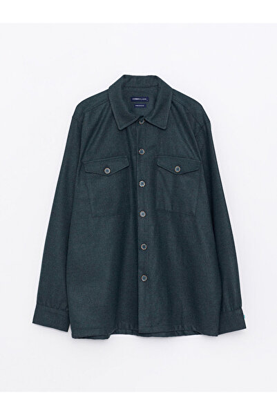 LC Waikiki Comfortable Fit Long Sleeve Gabardine Men's Shirt Jacket