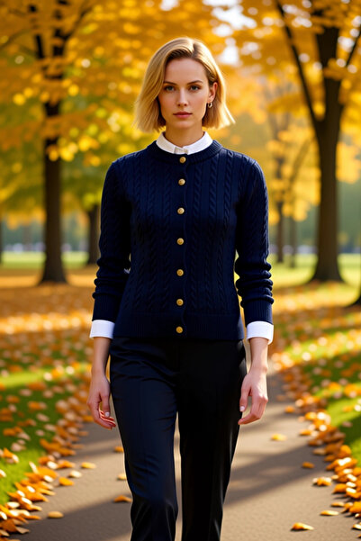 BENERLY Jachetă cardigan din tricotaj cu mânecă lungă, cu nasturi, cu aspect ...