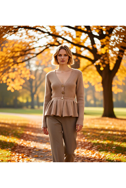 BENERLY سترة نسائية ناعمة الملمس بتفاصيل أزرار وقصة بيبلوم، تجمع بين الأناقة ...