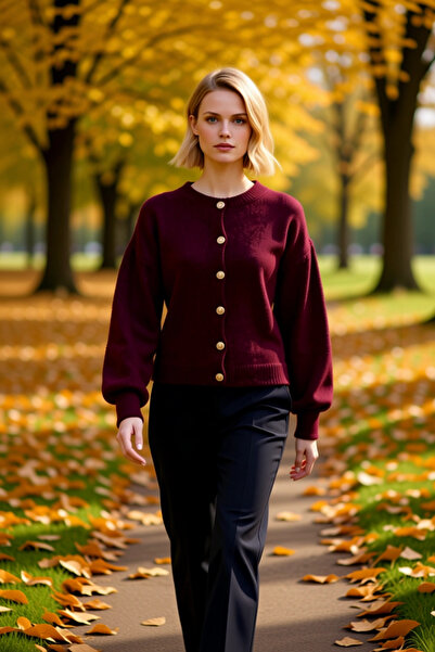 BENERLY Women's Stylish Button Detailed Soft Textured Knit Cardigan Is a Comf...