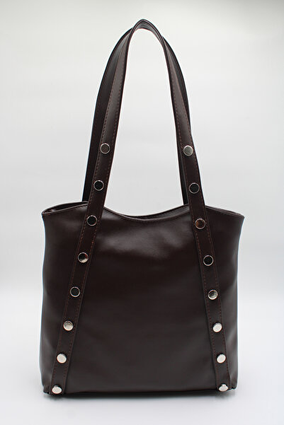 LASSO Geantă de mână, de umăr și de braț, căptușită, maro, de dimensiuni mari...