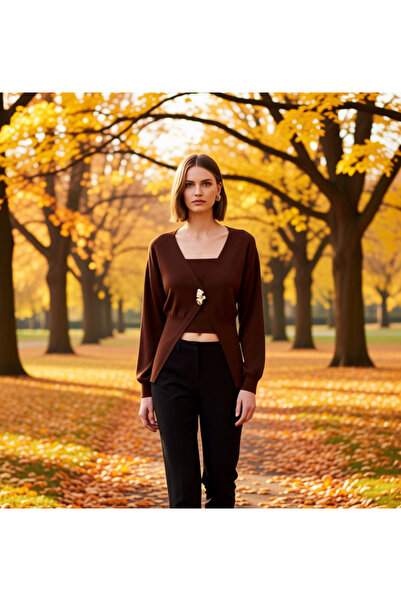 BENERLY Set de două piese pentru femei, cu decolteu în V și mâneci scurte, tr...