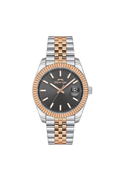 Slazenger SL.09.2509.1.04 Erkek Kol Saati – 41,5 mm – Çelik & Rose Gold - Rol...
