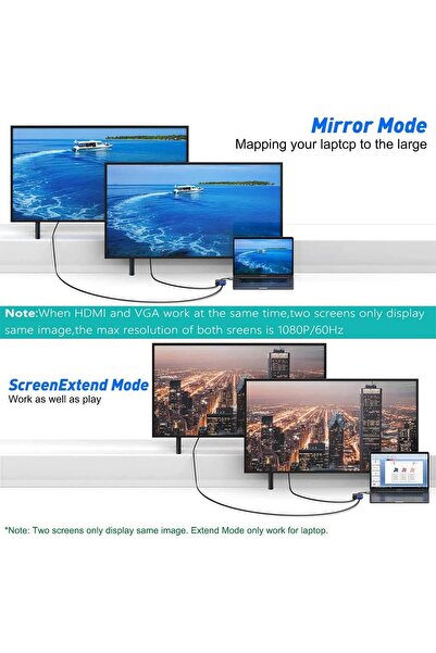 Generic USB C To HDMI VGA Adapter, 4-In-1 Type C Adapter Hub With 4K HDMI, 1080P VGA, USB 3.0, PD Charging