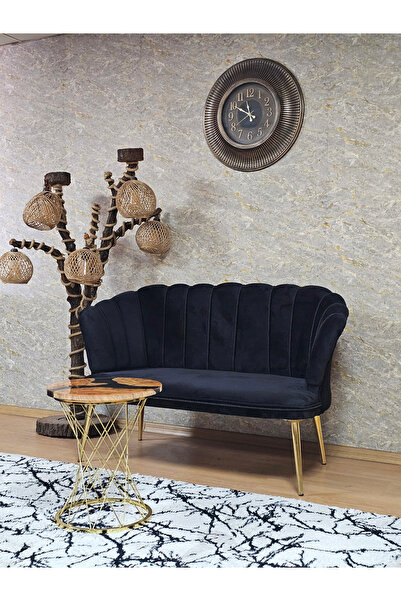 Genel Markalar İkili Papatya Çay Seti Koltuk Gold Sivriltme Ayak, Balkon Salon Ofis Koltuk Takımı, İkili Berjer