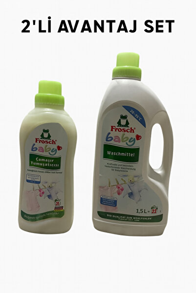 FROSH FROSCH BABY ÇAMAŞIR DETARJAN VE YUMUŞATICI SET