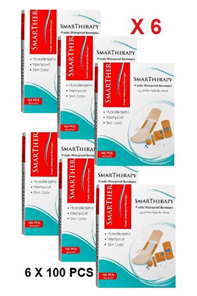 SMART THERAPY مجموعة ضمادات - 6 × 100 قطعة، أحجام متنوعة