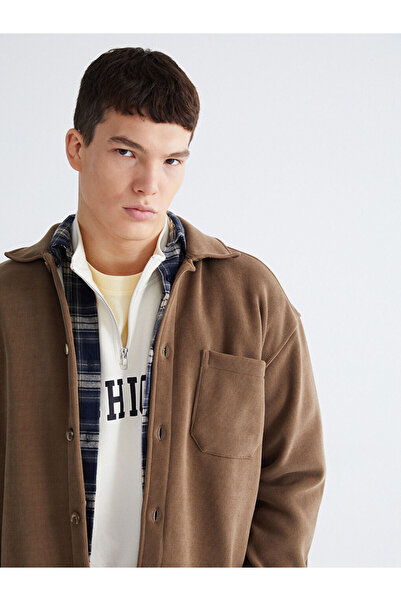 LC Waikiki Beige Comfortable Fit Men's Shirt Jacket