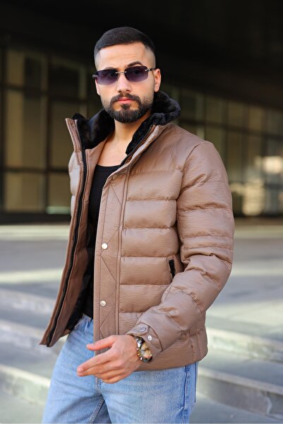 MİS MODA MONTĂ DE IARNĂ PENTRU BĂRBAȚI, CU GÂRĂ DE PIELE