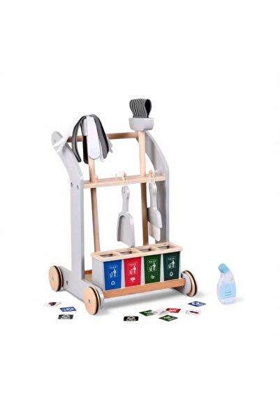 OEM 2-in-1 Wooden Cleaning Set & Montessori Recycling Game