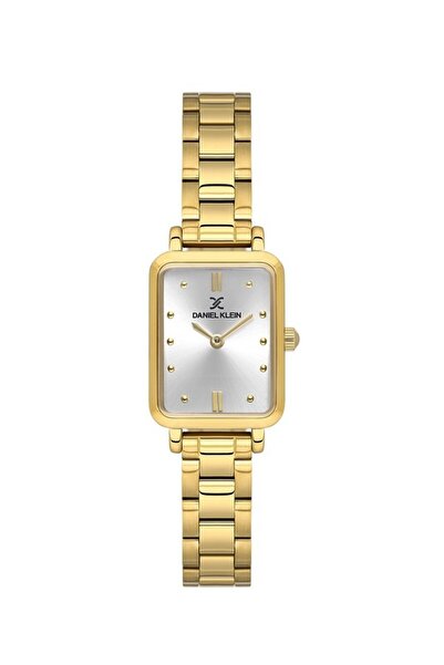Daniel Klein DKE.1.10866-2 ALTIN KAPLAMA DİKDÖRTGEN KADIN KOL SAATİ