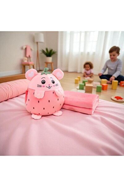 OEM 3-in-1 Pillow - Integrated Blanket, Hand Pockets and Plush Toy