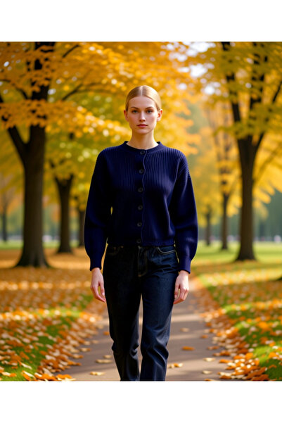 BENERLY Tricotaj pentru femei, cu textură simplă, cu gât tip crew, cu mâneci ...