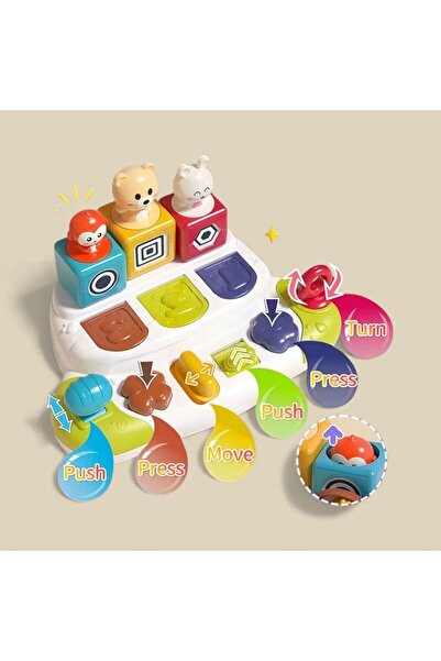 OEM Interactive Pop-Up Animal Toy - Educational Cause-Effect Activity Center for Babies