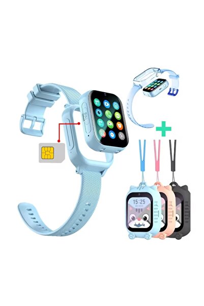 zadana Kids Smartwatch - GPS, 4G, SOS Button, SIM Slot, Camera, Video Call, HD Touchscreen