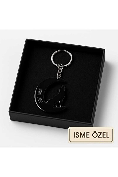 ABCPANO Kişiye Özel Kurt Figürlü Bozkurt Anahtarlık – 4 Renk Seçenekli Epoksi...