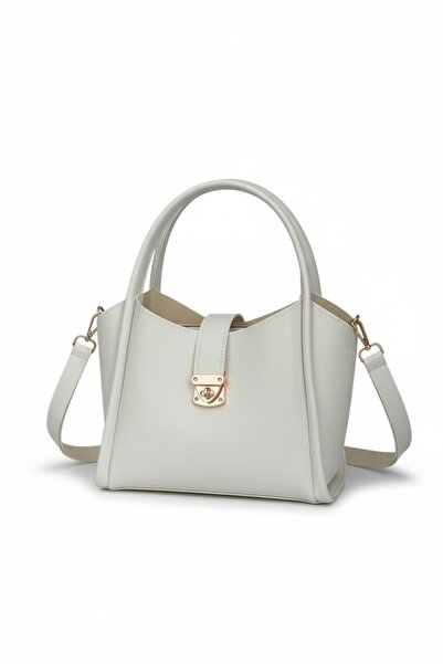 ROYAL LADYS Women's Bag – Handbag with Lock Detail |   Gold Accessories, Full-Length Inner Wallet, Long Strap