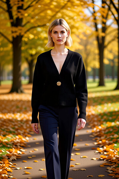 BENERLY Κομψή και άνετη γυναικεία ζακέτα με λεπτομέρεια με κουμπιά και μαλακή...